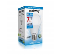 Светодиодная (LED) лампа Smartbuy-A60-07W/6000 (SBL-A60-07-60K-E27) Е27 Груша 7 Вт Дневной белый
