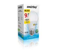 Светодиодная (LED) лампа Smartbuy 9Вт 3000K Груша (SBL-A60-09-30K-E27-N) Теплый белый свет