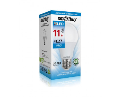 Светодиодная (LED) лампа Smartbuy-A60-11W/6000 (SBL-A60-11-60K-E27) Е27 Груша 11 Вт Дневной белый