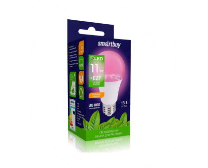 Светодиодная (LED) лампа ФИТО Smartbuy-A60-11W/E27 (SBL-A60-11-fito-E27) Е27 Груша 11 Вт