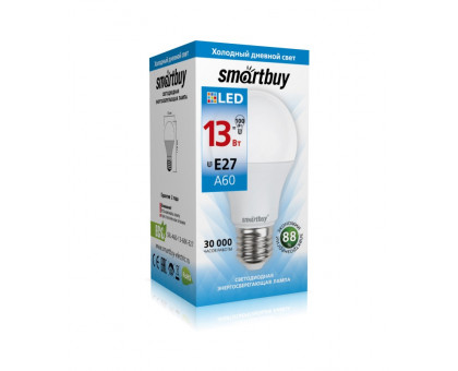Светодиодная (LED) лампа Smartbuy-A60-13W/6000 (SBL-A60-13-60K-E27) Е27 Груша 13 Вт Дневной белый