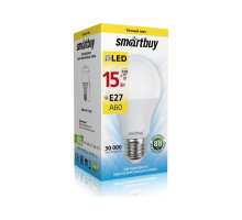 Светодиодная (LED) лампа Smartbuy-A60-15W/3000/E27 (SBL-A60-15-30K-E27) Е27 Груша 15 Вт Теплый белый