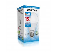 Светодиодная (LED) лампа Smartbuy-A60-15W/6000/E27 (SBL-A60-15-60K-E27) Е27 Груша 15 Вт Дневной белый