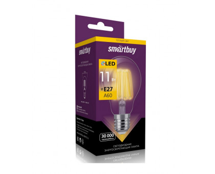 Светодиодная (LED) лампа Smartbuy 11Вт 3000K Груша (SBL-A60F-11-30K-E27) Теплый белый свет