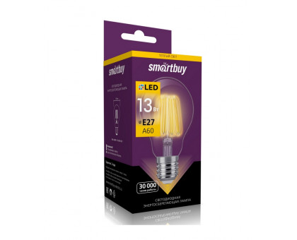 Светодиодная (LED) лампа FIL Smartbuy-A60-13W/3000/E27 (SBL-A60F-13-30K-E27) Е27 Груша 13 Вт Теплый белый