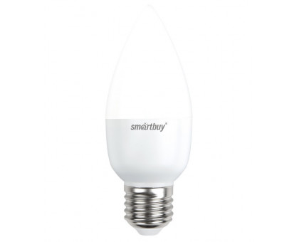 Светодиодная (LED) лампа Smartbuy-C37-05W/3000/E27 (SBL-C37-05-30K-E27) Е27 Свеча 5 Вт Теплый белый