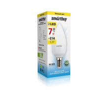 Светодиодная (LED) лампа Smartbuy-C37-07W/3000/E14 (SBL-C37-07-30K-E14) Е14 Свеча 7 Вт Теплый белый