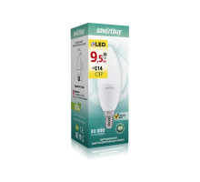 Светодиодная (LED) лампа Smartbuy-C37-9,5W/3000 (SBL-C37-9_5-30K-E14) Е14 Свеча 9,5 Вт Теплый белый