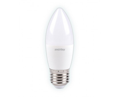 Светодиодная (LED) лампа Smartbuy-C37-9,5W/3000 (SBL-C37-9_5-30K-E27) Е27 Свеча 9,5 Вт Теплый белый