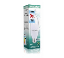 Светодиодная (LED) лампа Smartbuy-C37-9_5W/4000/E27 (SBL-C37Can-9_5-40K-E27) Е27 Свеча на ветру 9,5 Вт Холодный белый