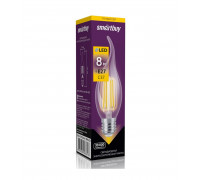 Светодиодная (LED) лампа FIL Smartbuy-C37-8W/3000/E27 (SBL-C37FCan-8-30K-E27) Е27 Свеча на ветру 8 Вт Теплый белый