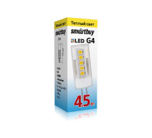 Светодиодная (LED) лампа Smartbuy-G4-4,5W/3000/G4 (SBL-G4 4_5-30K) G4 Капсула 4,5 Вт Теплый белый