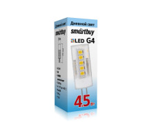 Светодиодная (LED) лампа Smartbuy-G4-4,5W/4000/G4 (SBL-G4 4_5-40K) G4 Капсула 4,5 Вт Холодный белый