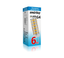 Светодиодная (LED) лампа Smartbuy-G4-220V-6W/6400/G4 (SBL-G4220 6-64K) G4 Капсула 6 Вт Дневной белый