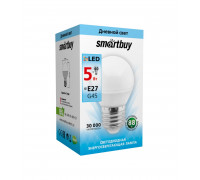 Светодиодная (LED) лампа Smartbuy-G45-05W/4000/E27 (SBL-G45-05-40K-E27) Е27 Шар 5 Вт Холодный белый