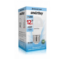 Светодиодная (LED) лампа Smartbuy-G45-12W/4000/E27 (SBL-G45-12-40K-E27) Е27 Шар 12 Вт Холодный белый