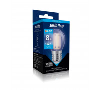 Светодиодная (LED) лампа Smartbuy 8Вт 4000K Шар (SBL-G45F-8-40K-E27) Холодный белый свет