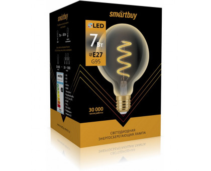 Светодиодная (LED) лампа ART Smartbuy-G95-7W/3000/E27 (SBL-G95Art-7-30K-E27) Е27 Шар 7 Вт Теплый белый