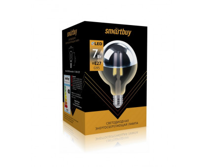 Светодиодная (LED) лампа ART Smartbuy-G95Хром-7W/3000/E27 (SBL-G95ChromeArt-7-30K-E27) Е27 Шар 7 Вт Теплый белый