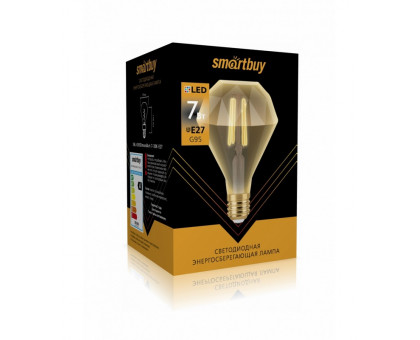 Светодиодная (LED) лампа ART Smartbuy-G95Dimond-7W/3000/E27 (SBL-G95DimondArt-7-30K-E27) Е27 Шар 7 Вт Теплый белый