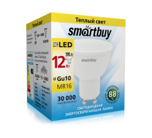 Светодиодная (LED) лампа Smartbuy-Gu10-12W/3000 (SBL-GU10-12-30K) GU10 Рефлектор 12 Вт Теплый белый
