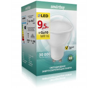 Светодиодная (LED) лампа Smartbuy-Gu10-9_5W/3000 (SBL-GU10-9_5-30K/100 GU10 Рефлектор 9,5 Вт Теплый белый
