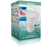 Светодиодная (LED) лампа Smartbuy-Gu10-9_5W/6000 (SBL-GU10-9_5-60K) GU10 Рефлектор 9,5 Вт Дневной белый