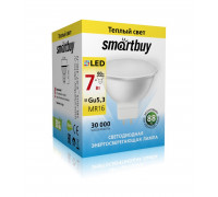 Светодиодная (LED) лампа Smartbuy 7Вт 3000K Рефлектор (SBL-GU5_3-07-30K-N) Теплый белый свет