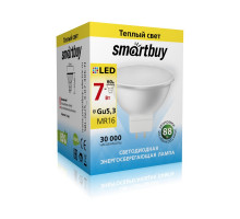 Светодиодная (LED) лампа Smartbuy 7Вт 3000K Рефлектор (SBL-GU5_3-07-30K-N) Теплый белый свет