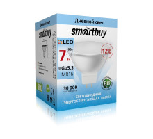 Светодиодная (LED) лампа Smartbuy-Gu5,3/ 12V-07W/4000 (SBL-GU5_3-07-40K-12V) GU5.3 Рефлектор 7 Вт Холодный белый