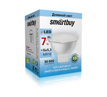 Светодиодная (LED) лампа Smartbuy-Gu5,3-07W/4000 (SBL-GU5_3-07-40K-N) GU5.3 Рефлектор 7 Вт Холодный белый