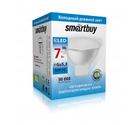 Светодиодная (LED) лампа Smartbuy-GU5,3-07W/6000 (SBL-GU5_3-07-60K-N) GU5.3 Рефлектор 7 Вт Дневной белый