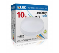 Светодиодная (LED) лампа Smartbuy 10Вт GX53 6000K Таблетка (SBL-GX-10W-6K) Дневной белый свет