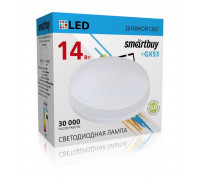 Светодиодная (LED) лампа Smartbuy 14Вт GX53 4000K Таблетка (SBL-GX-14W-4K) Холодный белый свет