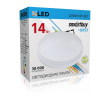 Светодиодная (LED) лампа Smartbuy 14Вт GX53 4000K Таблетка (SBL-GX-14W-4K) Холодный белый свет