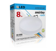 Светодиодная (LED) лампа Smartbuy 8Вт GX53 4000K Таблетка (SBL-GX-8W-4K) Холодный белый свет