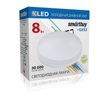 Светодиодная (LED) лампа Smartbuy 8Вт GX53 6000K Таблетка (SBL-GX-8W-6K) Дневной белый свет