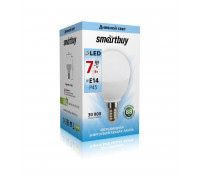 Светодиодная (LED) лампа Smartbuy-P45-07W/4000/E14 (SBL-P45-07-40K-E14) Е14 Шар 7 Вт Холодный белый