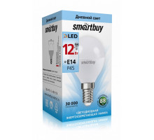 Светодиодная (LED) лампа Smartbuy-P45-12W/4000/E14 (SBL-P45-12-40K-E14) Е14 Шар 12 Вт Холодный белый