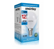 Светодиодная (LED) лампа Smartbuy-P45-12W/6000/E14 (SBL-P45-12-60K-E14) Е14 Шар 12 Вт Дневной белый