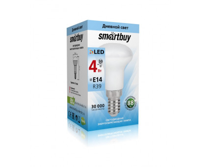 Светодиодная (LED) лампа Smartbuy-R39-04W/4000/E14 (SBL-R39-04-40K-E14) Е14 Рефлектор 4 Вт Холодный белый Светодиодная (LED) лампа Smartbuy-R39-04W/4000/E14 (SBL-R39-04-40K-E14) Е14 Рефлектор 4 Вт Холодный белый