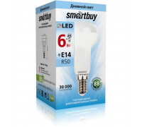Светодиодная (LED) лампа Smartbuy-R50-06W/4000/E14 (SBL-R50-06-40K-E14-A) Е14 Рефлектор 6 Вт Холодный белый