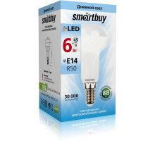 Светодиодная (LED) лампа Smartbuy-R50-06W/4000/E14 (SBL-R50-06-40K-E14-A) Е14 Рефлектор 6 Вт Холодный белый