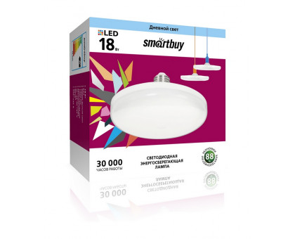 Светодиодная (LED) лампа Smartbuy 18Вт 4000K UFO (SBL-UFO-18-4K-E27) Холодный белый свет