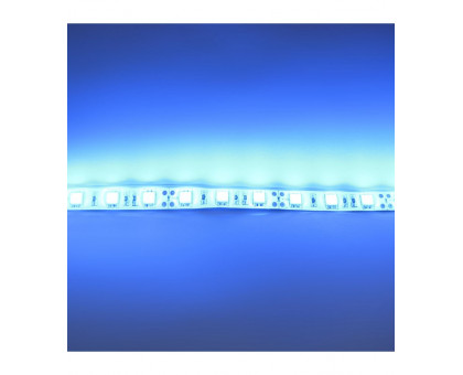 Светодиодная (LED) лента ICLED 12В 5050 60 led/m IP65 14,4 Вт/м (28548) Синий свет