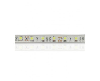 Светодиодная (LED) лента ICLED 12В 5050 60 led/m IP68 14,4 Вт/м (30124) Холодный белый свет