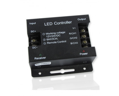 Контроллер RGB для светодиодной (LED) ленты ICLED 12-24 В 18А 216/432 Вт (31114) с сенсорным пультом