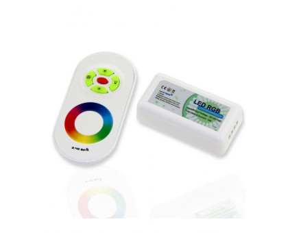 Контроллер RGB для светодиодной (LED) ленты ICLED 12-24 В 18А 216/432 Вт (52039) с сенсорным пультом