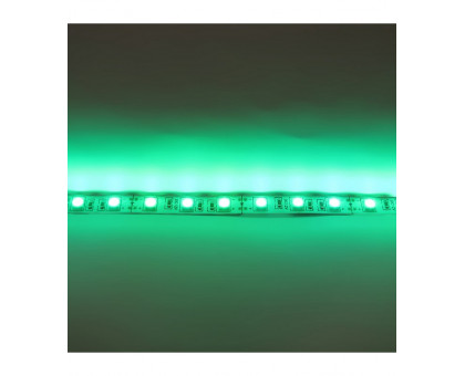 Светодиодная (LED) лента ICLED 12В 5050 60 led/m IP33 14,4 Вт/м (52721) Зеленый свет