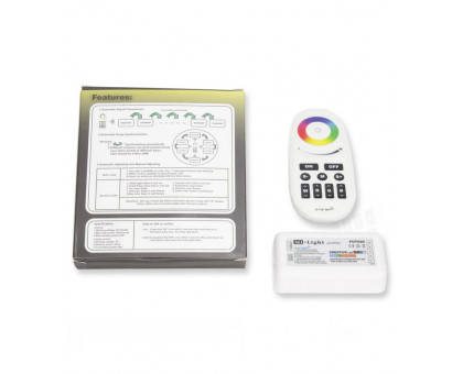 Контроллер RGBW для светодиодной (LED) ленты ICLED 12-24 В 24А 288/576 Вт (54569) с сенсорным пультом